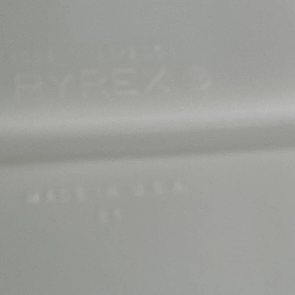 Vintage Pyrex Milk‎ Glass Divided Casserole (1.5 Quart)